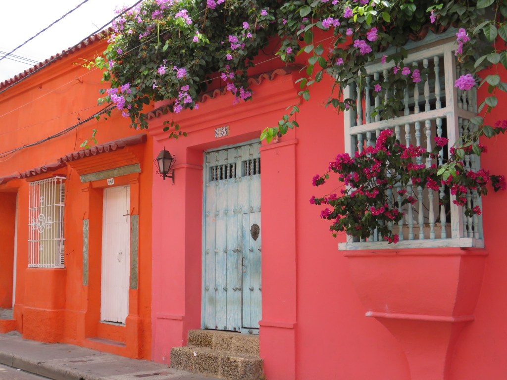 colorful building in Cartagena